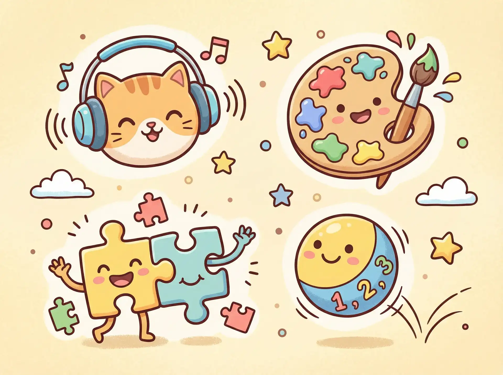小朋友的手工作品 - 美国第十次啦 益智创作